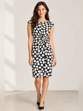 Jones New York NWT Black & White Swirl Dress